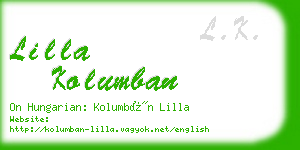 lilla kolumban business card